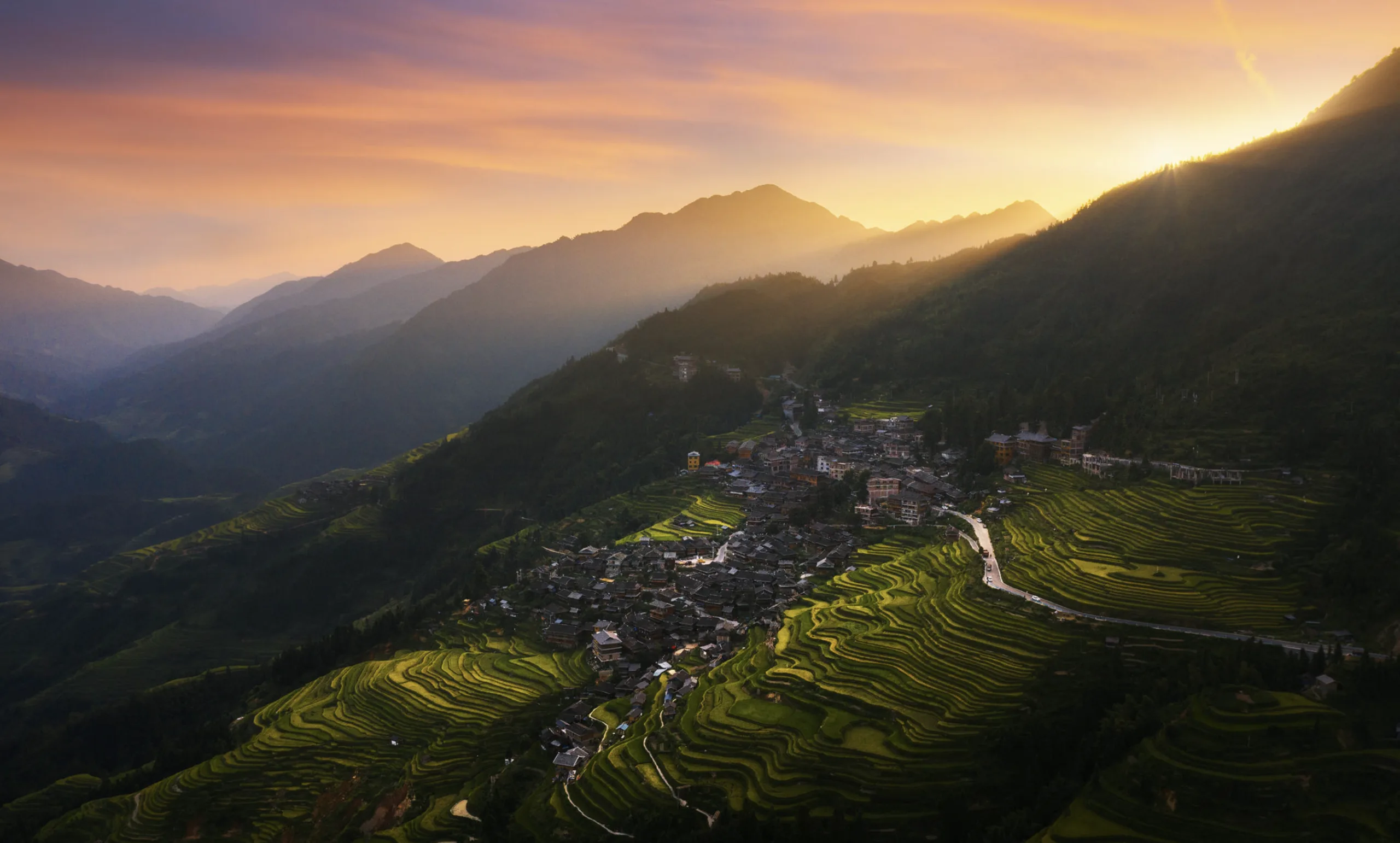 Jiabang Rice Terrice in Guizhou