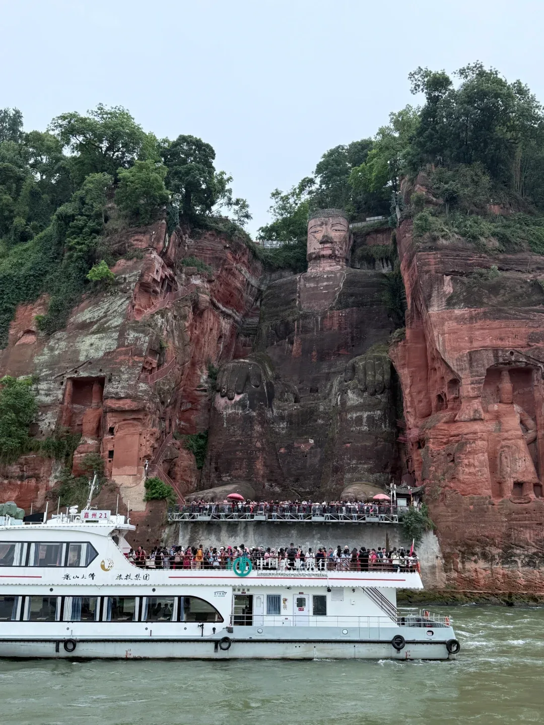 Leshan Buddha from water