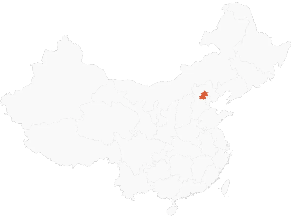 Beijing on China Map