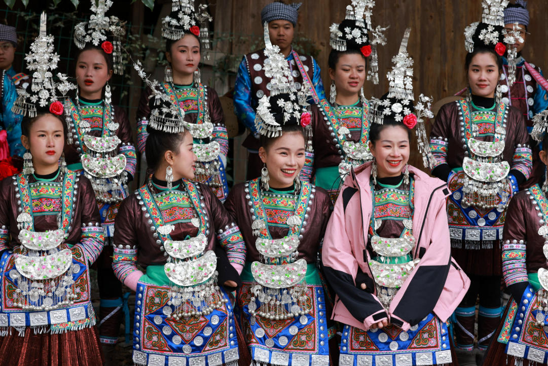 Dong Women at a Festival Celebration
