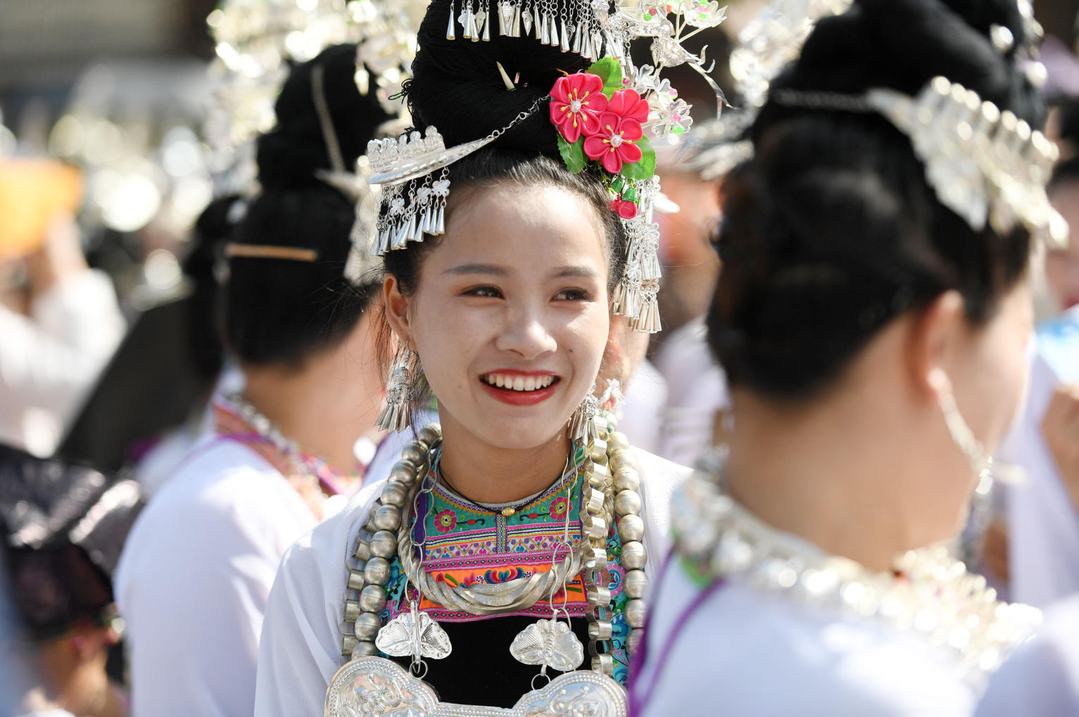 Young Dong Women at a Festival