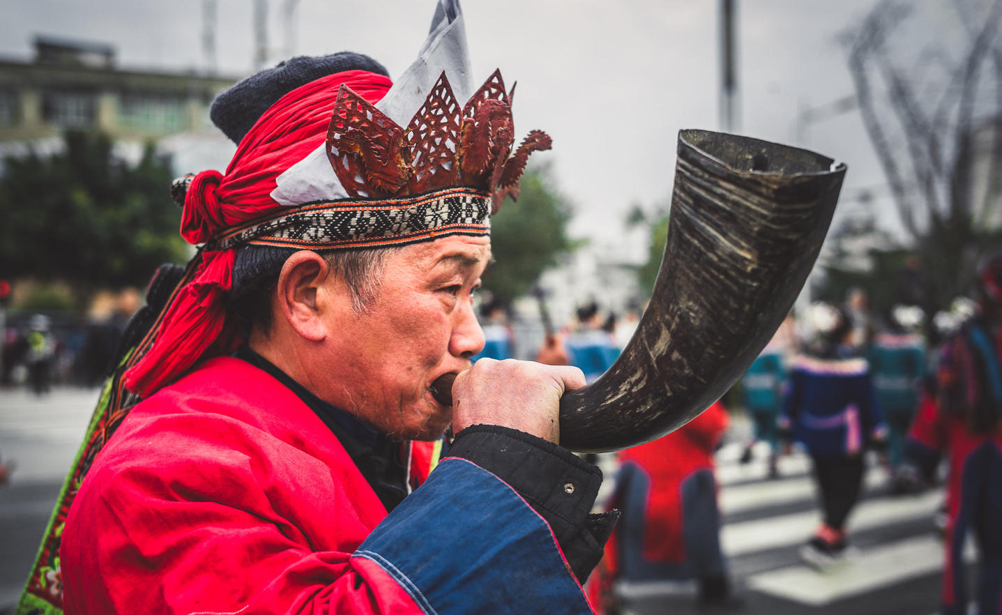 Rongjiang Guizhou Travel Guide: Miao, Dong Villages and Authentic Cultural Experiences Ritual Specialist at the Sama Festival in Rongjiang
