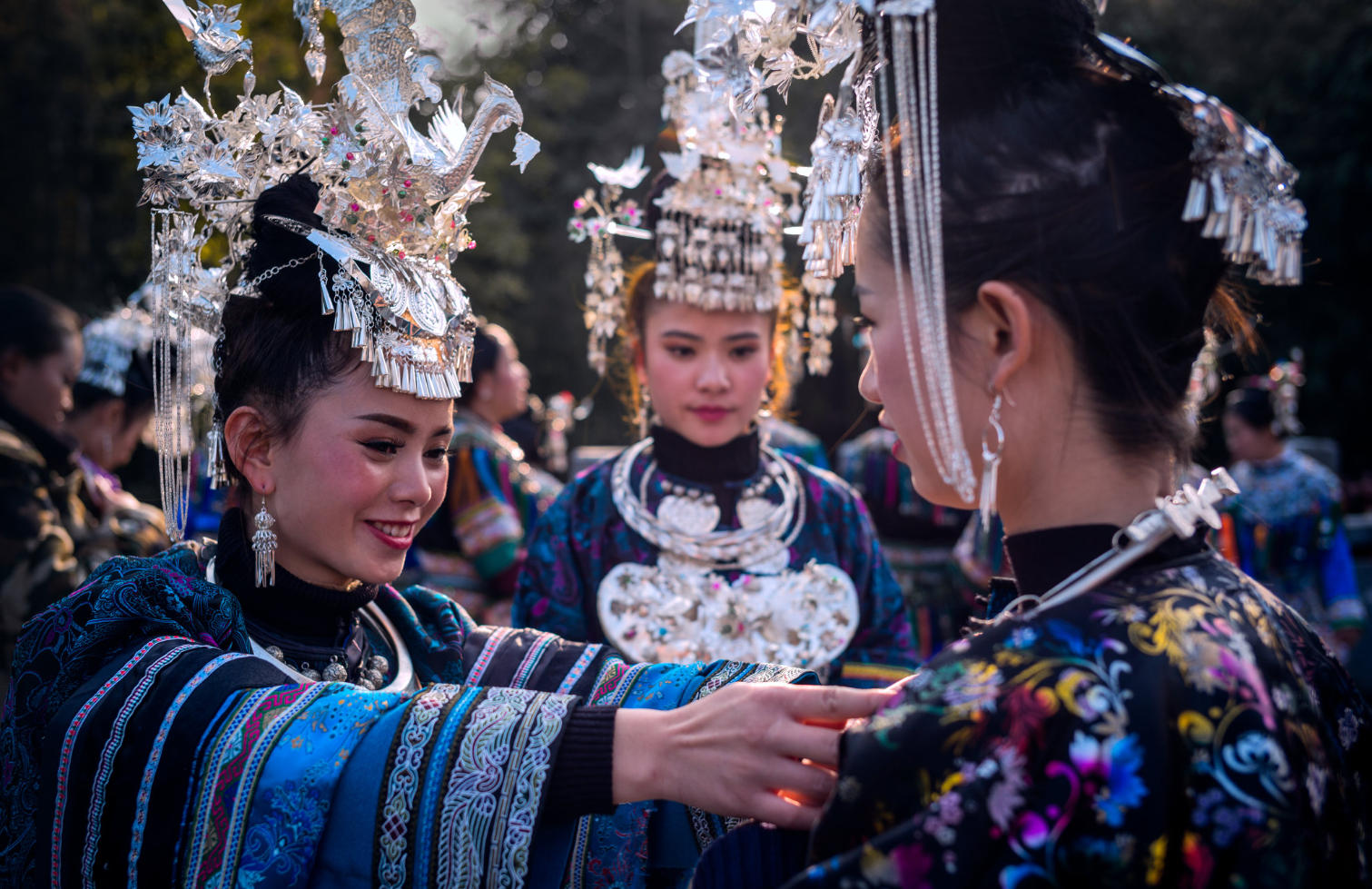 Rongjiang Guizhou Travel Guide: Miao, Dong Villages and Authentic Cultural Experiences Dong Women at the Sama Festival in Rongjiang