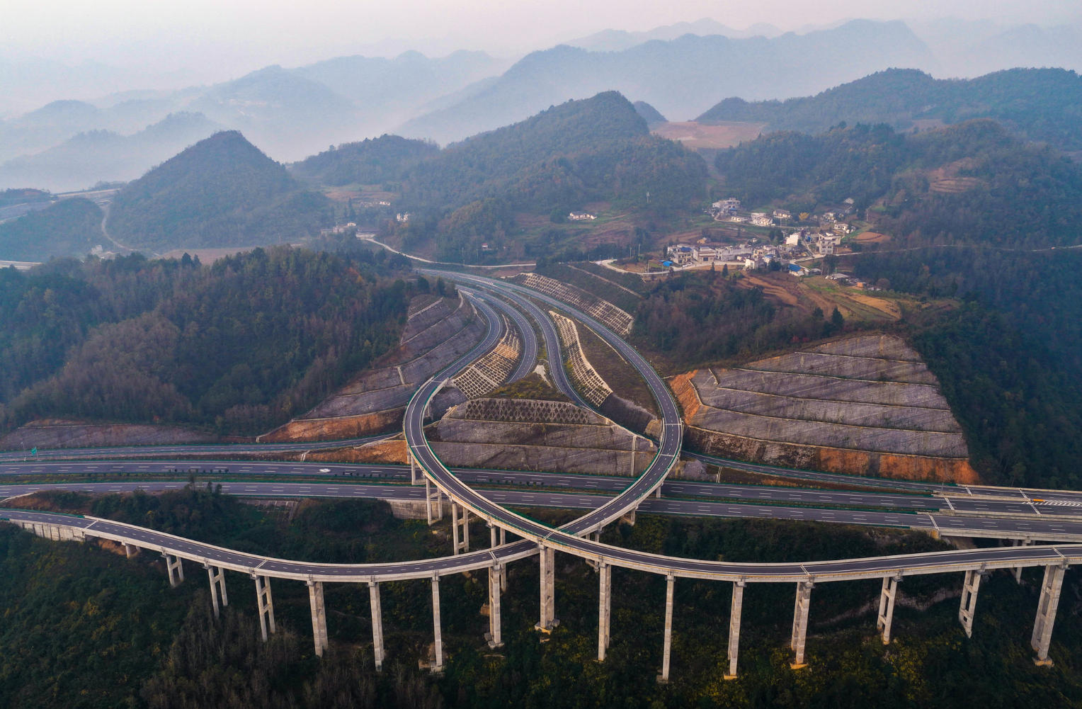 Mountain Viaduct in Guizhou