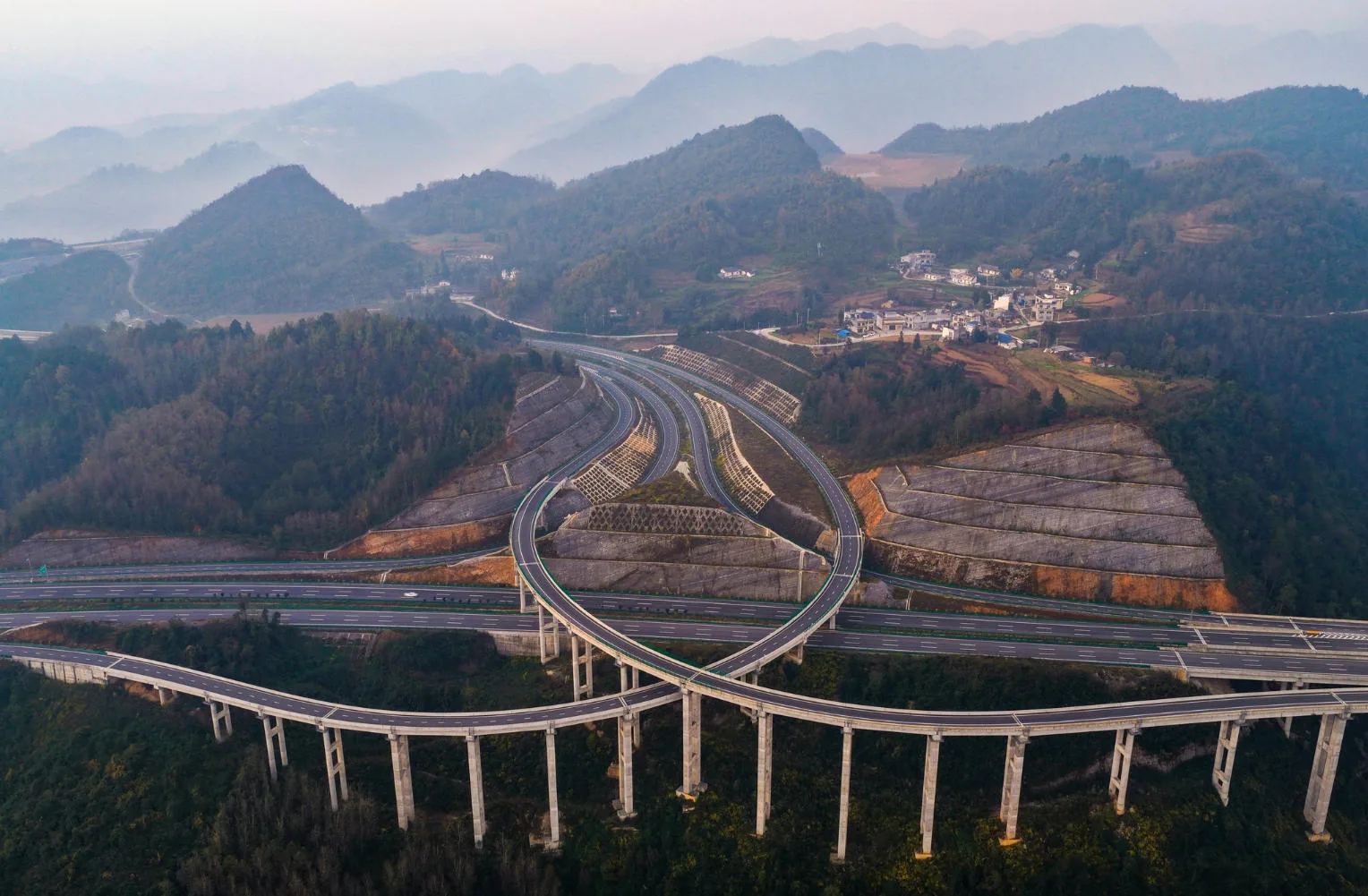 Mountain Viaduct in Guizhou