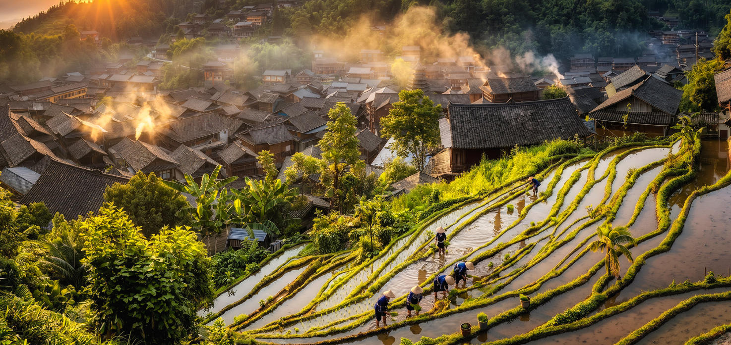 Early Morning in Dali Dong Village
