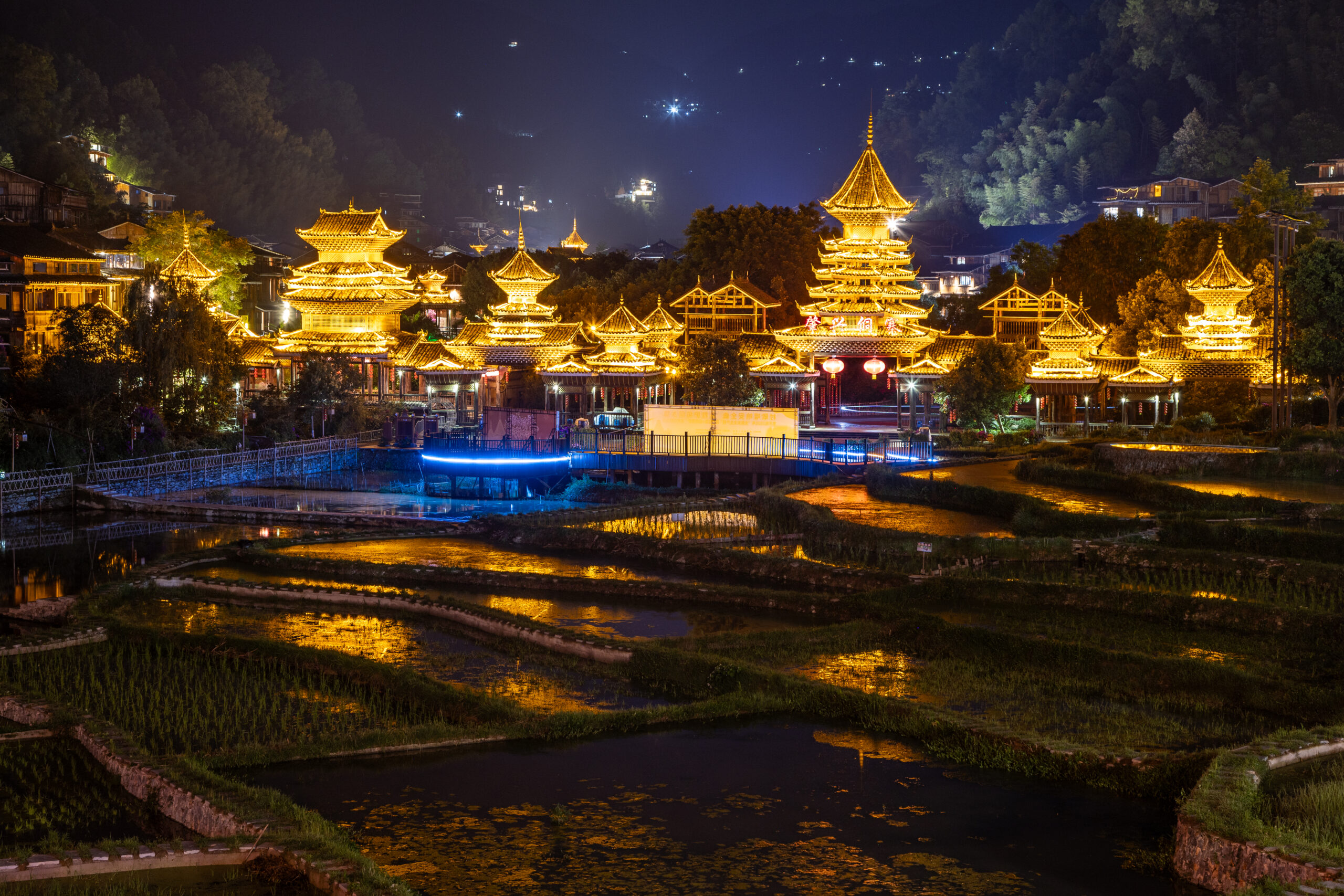 haoxing Dong Village at Night