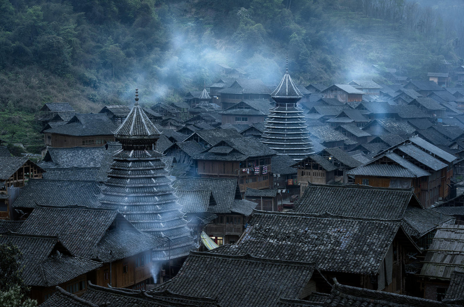 Drum Tower in Huanggang Dong Village