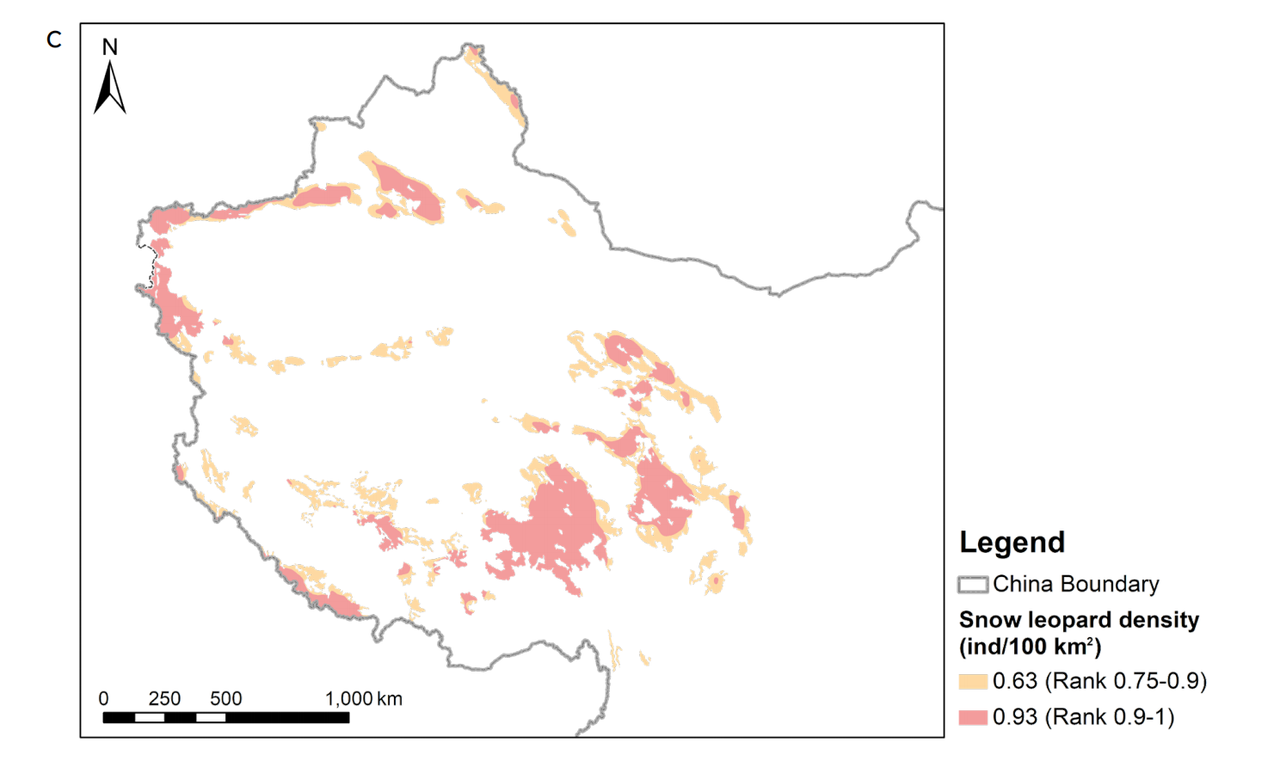 Snow Leopard Density in China